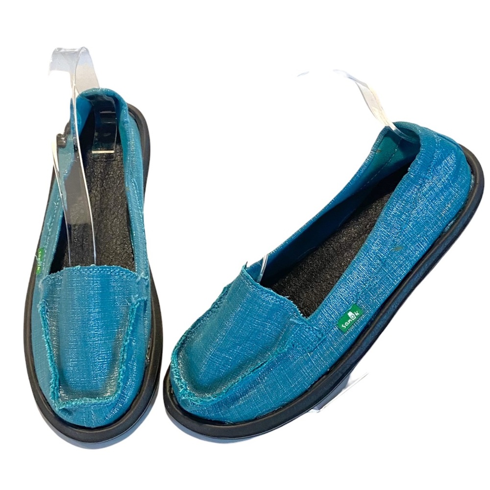 🔴 5/$45 SALE 🔴 SANUK | Ohm Yoga Mat Slip-on Shimmer Teal Loafers